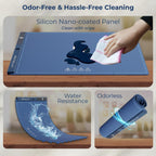 Food Warming Mat – Blue | 8 Heat Levels, 6-Hour Timer & Portable Design