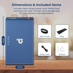 Fast Heating Electric Food Warming Tray – Blue